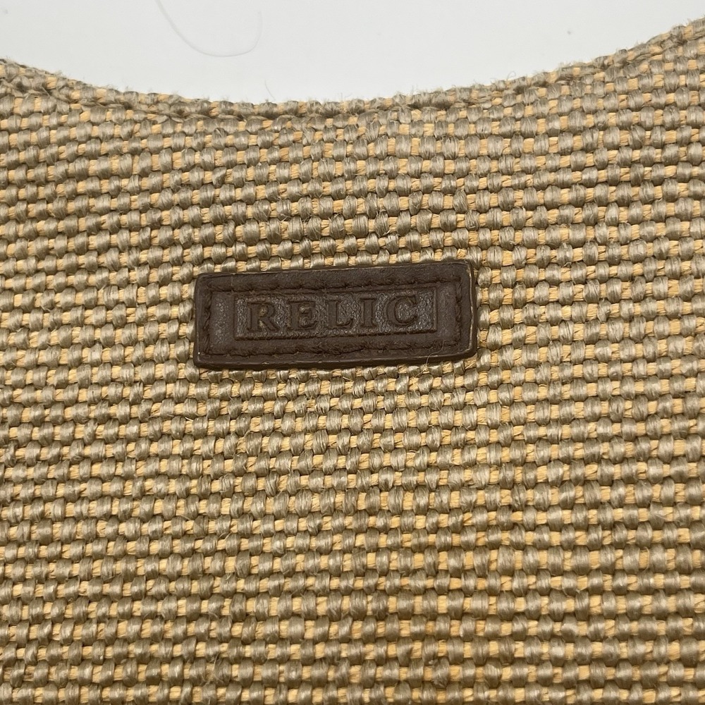 Vintage Relic‎ Purse Tan Brown Woven Boho Festival Retro 90s Vibes Minimalistic - Picture 7 of 12